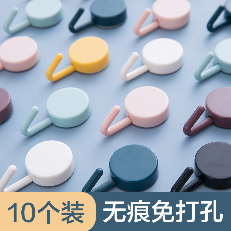 挂钩强力粘胶免打孔无痕墙壁卧室小粘钩厨房网红神器毛巾宿舍钥匙
