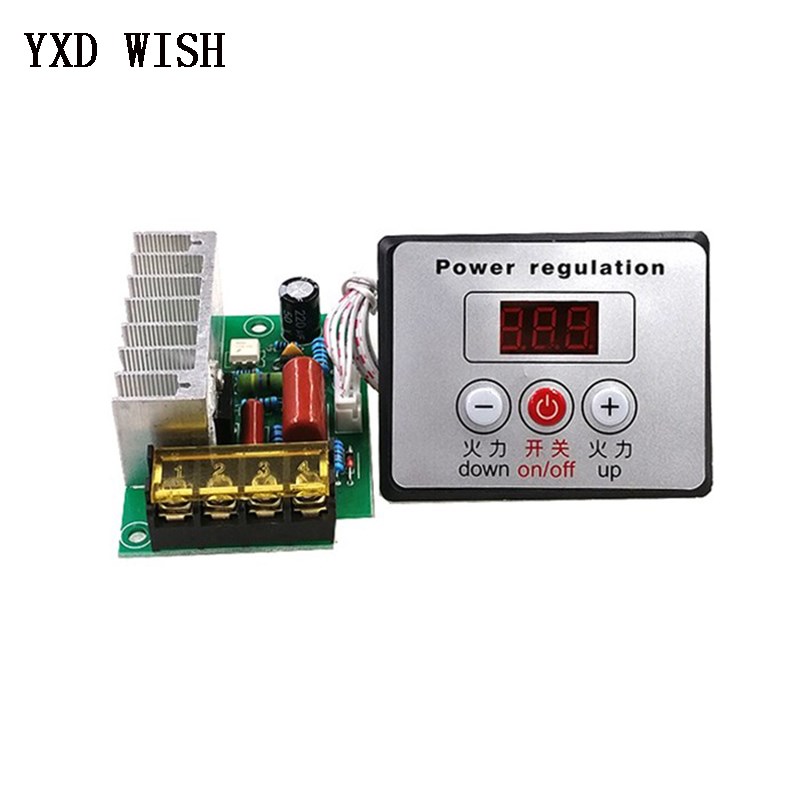 4000W 220V AC SCR Voltage Regulator Dimmer Electric Motor Sp