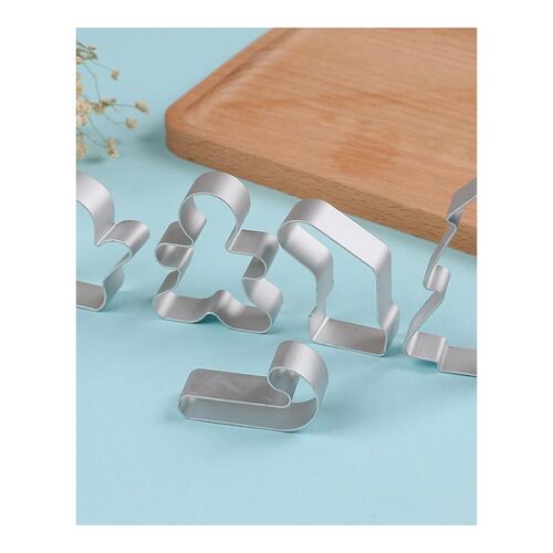 5pcs/set Christmas Cookie Cutter Tools Stainless Steel Ginge