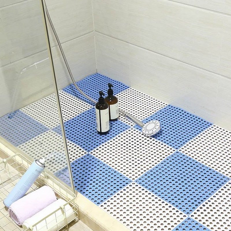 Toilet bath malt mat large household splicing shower bath