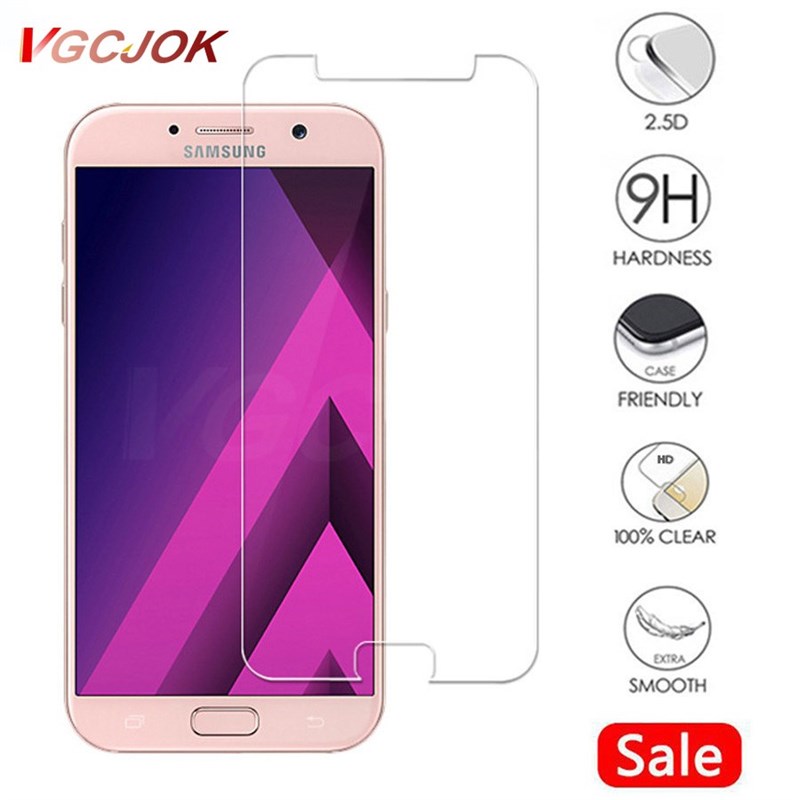 9H Protection Glass On The  Samsung Galaxy A3 A5 A7 J3 J5 J7