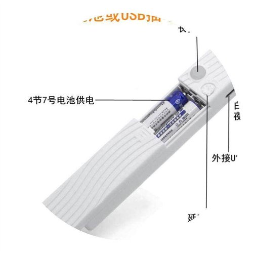 感应灯带吧台自粘无线厨房灯客厅灯长条灯L玻璃柜卧室灯防水地面.