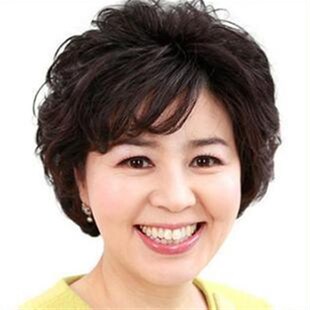 假发套 短卷发 妈妈短发 中老年短款假发 女 真发 化疗假发
