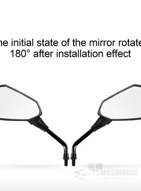 1 Pair Universial 8mm 10mm Motorcycle Mirror Scooter E-Bike