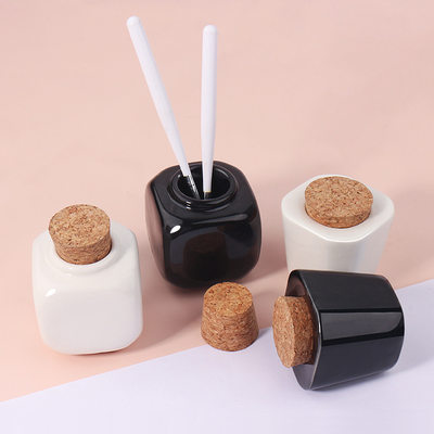 推荐1Pcs Ceramics Nail Cup Acrylic Powder Liquid Brush Dappe