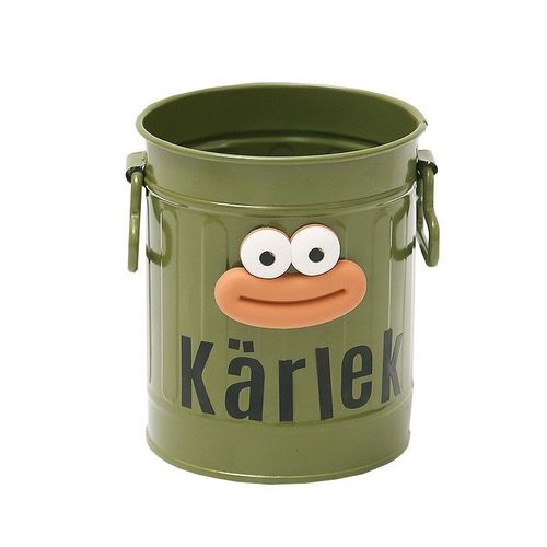 ins风可爱大嘴铁艺笔筒学生桌面大容量收纳盒办公室简约创意摆件