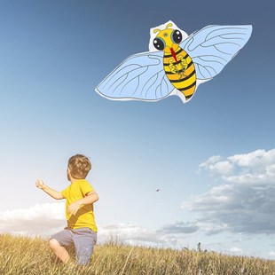 儿童手工DIY风筝自制材料包卡通绘画填色涂O鸦手工艺竹子画画风筝