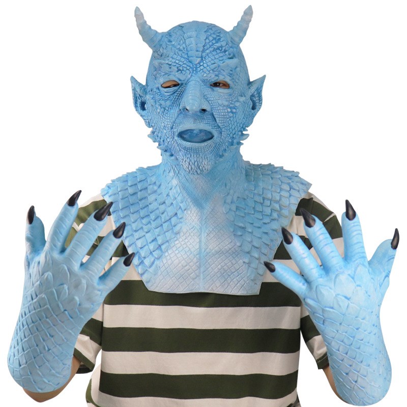 暗黑破坏神Belial贝利r亚面具Mask手套万圣节派对Cosplay恐怖道具