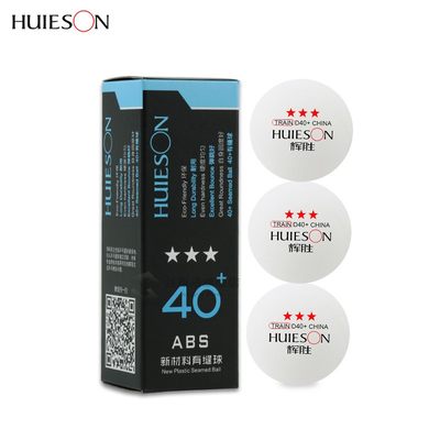 速发3pcs/pack Huieson Professional Plaic Ping Pong 40+mm 3