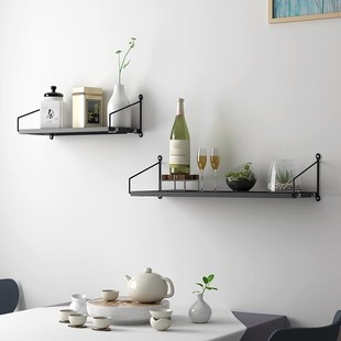 免打孔墙上置物架一字隔板挂墙书架壁挂卧室墙面墙壁板免钉壁架