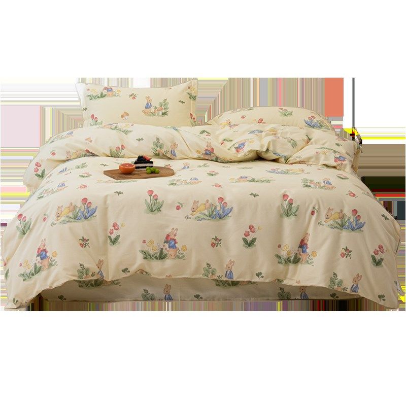 被套单件单人150全棉被罩斜纹学生宿舍三件套1.5米被子套,床上用品,被套,淘宝优惠券,粉丝福利购,淘宝优惠卷