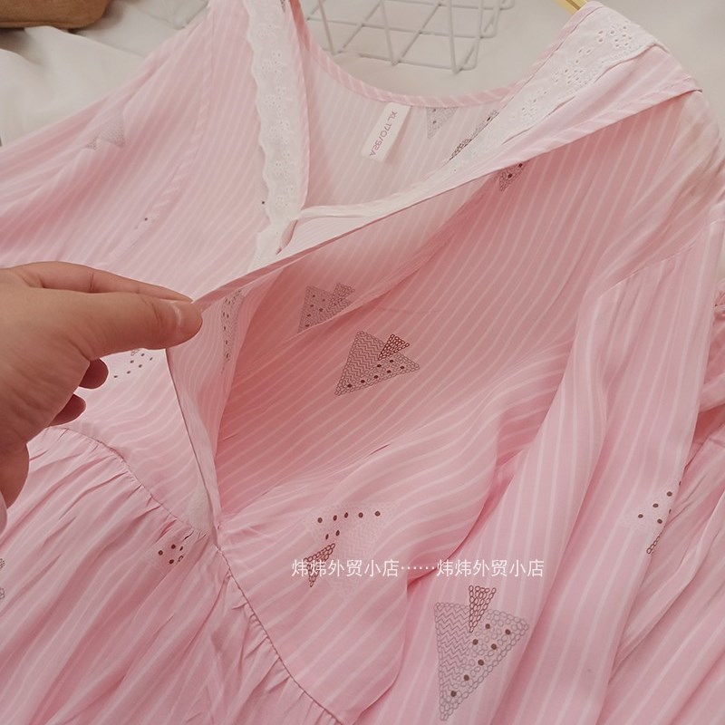 夏季薄款棉稠哺乳月子服套w装产后喂奶家居服凉快人棉孕妇睡衣