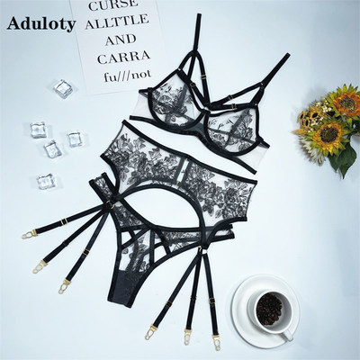 推荐Aduloty Women's Erotic Underwear Thin Section See-Throug