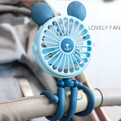 现货500mAh Stroller Fan Personal PoFrtable Desk Handheld Bab