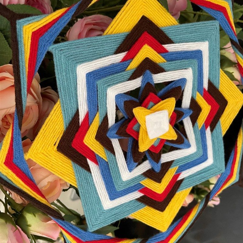 成品曼达拉手工毛线编织装饰工艺男女朋友送教师节礼物 DIY材料包,服饰配件/皮带/帽子/围巾,DIY编织材料包,淘宝优惠券,粉丝福利购,淘宝优惠卷