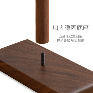 黑胡桃实木耳机支架桌面收u纳电竞创意头戴耳机挂架木质耳机展示