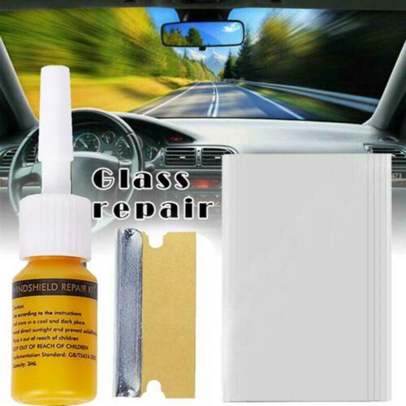 1 Set Window Glass Repair Kit Phone Screen Curing  Fluid Too