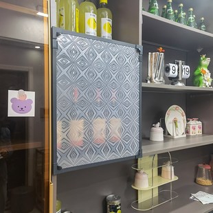 立体自粘磁铁防尘帘自装 1F13美e式 磁吸家用简易魔术贴柜子遮挡帘
