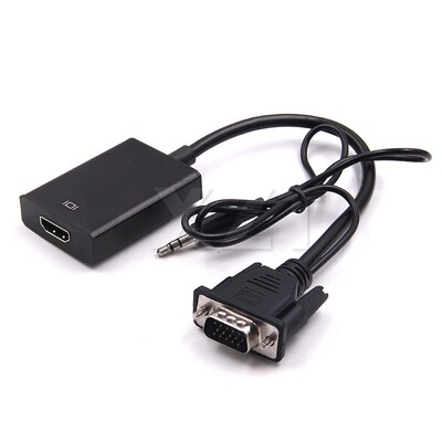 VGA  to HDMI  Converter Adapter Cable With Audio Output 1080