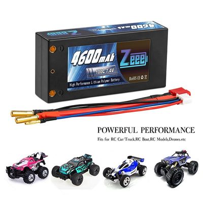 Zeee 2S Shorty Linpo 7.4V 4600mAh 100C Battery RC Lipo Batte