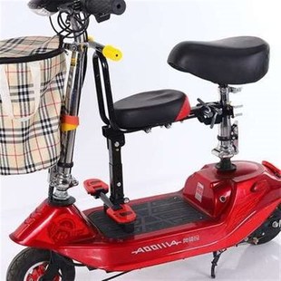 新款电动自行车儿童折叠座椅前置座车大小孩童宝宝快拆坐椅。