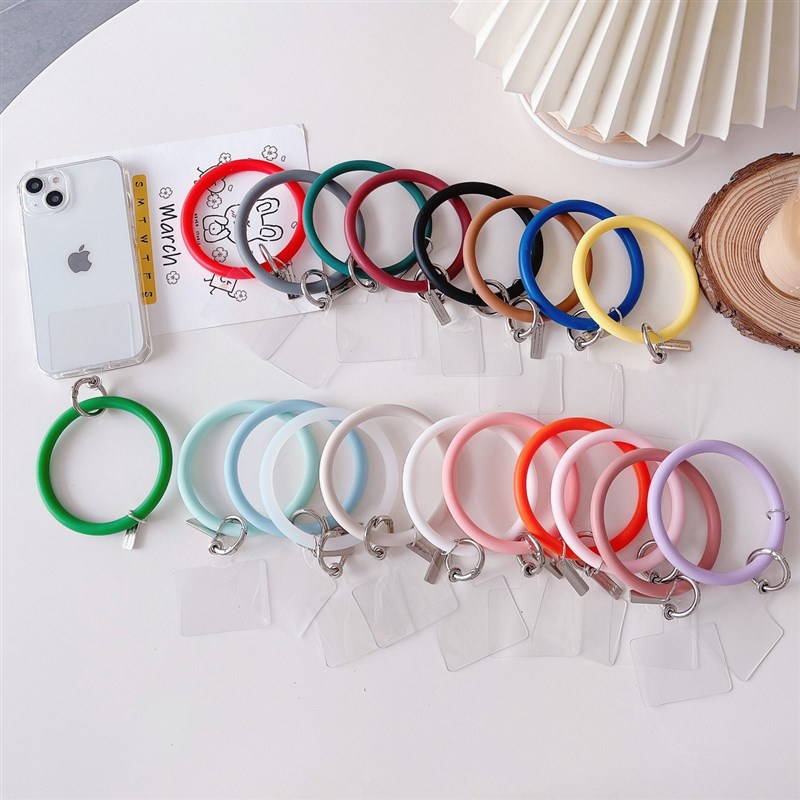 推荐Mobile Phone Soft Silicone Lanyard Strap Anti-Lost Brace