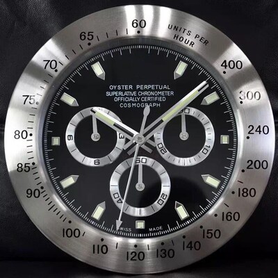 地通拿挂钟黑水鬼简约客厅酒店时尚强夜光第三代扫秒机芯格林尼治