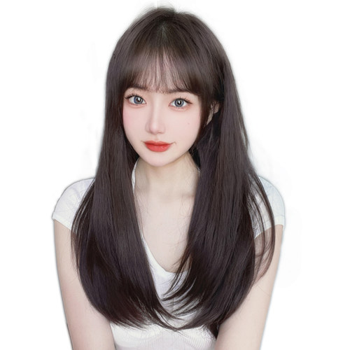 假发女一片式u型微卷长发假发片隐形头顶接发贴片直发增发量蓬松