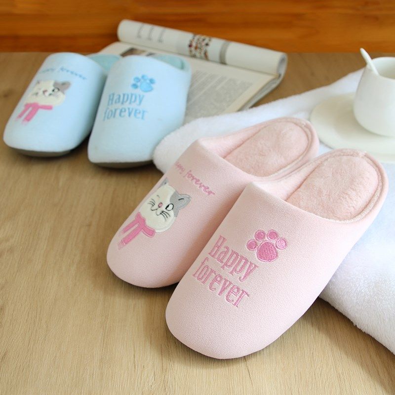 秋冬亲子儿童情侣猫咪防滑保暖毛绒棉拖鞋室内男女木地板静音软底,居家布艺,居家棉拖/棉鞋,淘宝优惠券,粉丝福利购,淘宝优惠卷