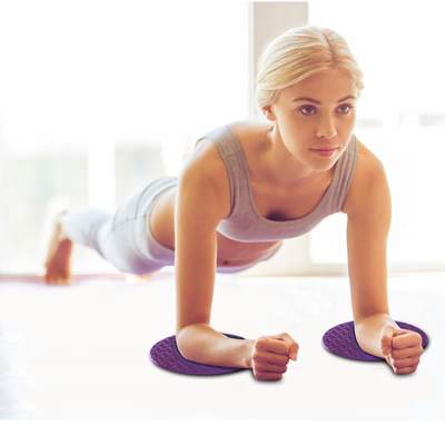 速发1Pair Anti-slip Yoga Mat Cushion Portale Fitness Exercis