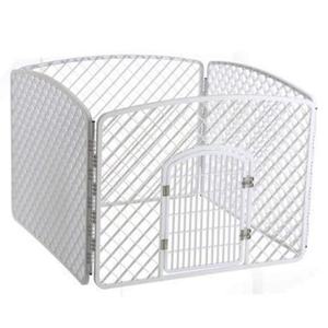 推荐Pull cloth plastic door half cage Big dog fence can stai