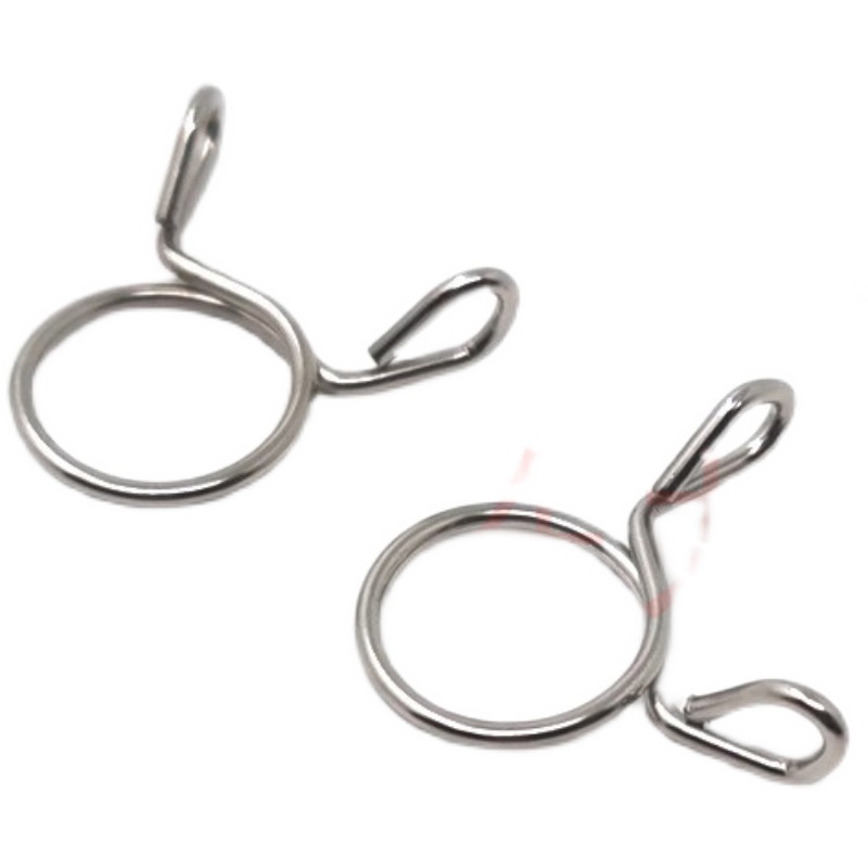 新品单钢丝镀锌卡簧管卡箍管夹抱箍弹簧喉箍J卡子盒装5-14不锈i.