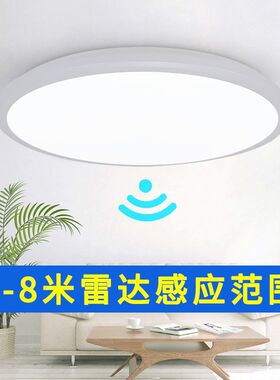 人体感应声光f控雷达感应吸顶灯楼梯灯楼道套件工程中山LED感应灯