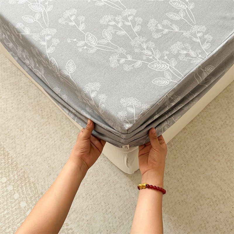 24新款加厚纯棉老粗布床笠单件床垫保护套单人棉麻凉席床罩三件套,床上用品,床笠,淘宝优惠券,粉丝福利购,淘宝优惠卷