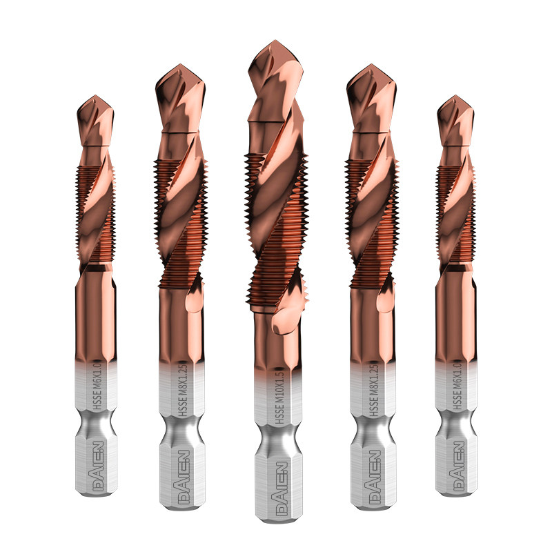 速发三合一复合机用丝锥丝攻攻牙带自f攻螺丝钻头钻攻一体不锈钢
