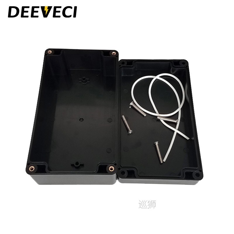 Black Outdoor Waterproof Enclosure Plastic Box Electronic Pr