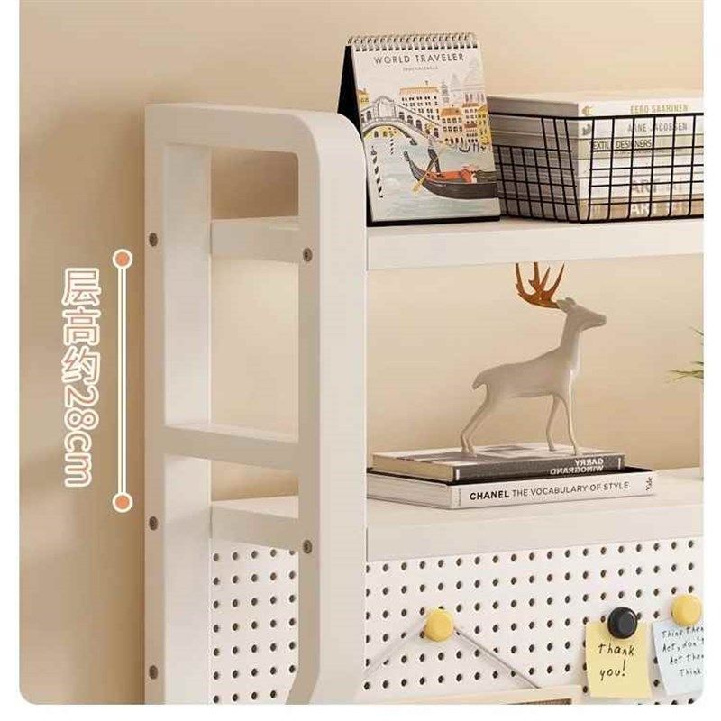 桌上洞洞板置物架学生书桌多层铁艺书架收纳储物架电脑桌收纳神器,收纳整理,收纳洞洞板,淘宝优惠券,粉丝福利购,淘宝优惠卷