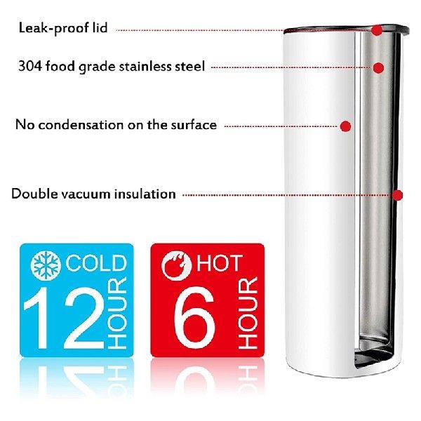 推荐Stainless Steel Sublimation Tumblers 20 OZ Sublimation