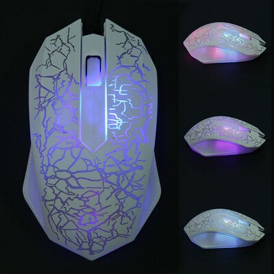 Wired USB Port 3 Keys 2400DPI Optical Home Office Mouse with