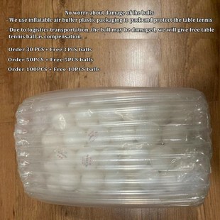 Huieson 30 50 100 English New Material Table Tennis Balls 3