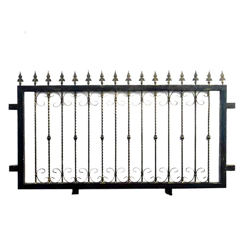 铁艺护栏锌钢管焊接实心围栏小区别墅铁栅栏室外庭院围墙花钢围栏