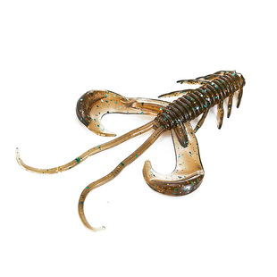 内德路亚浮水虾蝶舞虾软r饵倒钓黑坑鲈鱼鳜鱼专用软虫假饵铅头钩