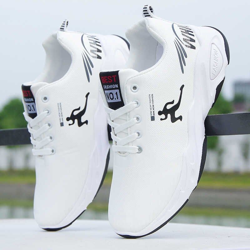 男士跑步鞋秋季新款皮面防水防滑运动鞋韩版潮流百搭休闲鞋旅游鞋,流行男鞋,时尚休闲鞋,淘宝优惠券,粉丝福利购,淘宝优惠卷