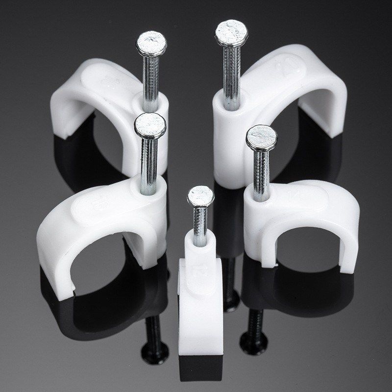 钢钉线卡圆形电线固定线卡子网线扣墙钉线钉电线卡扣理线器,五金/工具,钉,淘宝优惠券,粉丝福利购,淘宝优惠卷