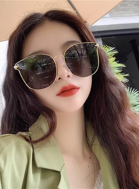 墨镜女款太阳镜级感大脸显瘦2023新款偏光夏季防晒防紫外线眼镜
