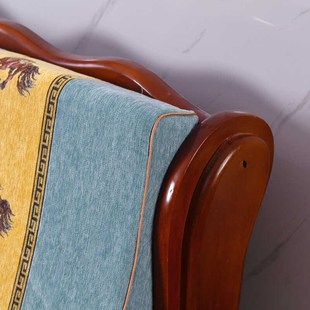 实木沙发垫带靠背加厚海绵中式红木椅坐垫子防滑老式春秋冬款定做