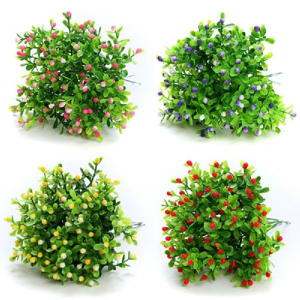 推荐Artificial Flowers Outdoor Plant Shrubs Boxwood Plastic