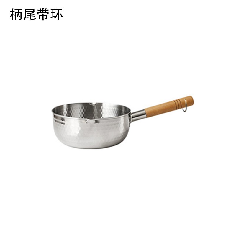 Stainless Steel Cooking Pot Soup Stock Pot Japanese Pan Snow