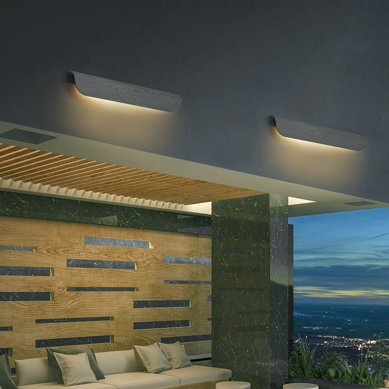 户外长条壁灯别墅门厅灯阳台庭z院灯室外防水楼梯灯走廊过道外墙