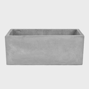 定制北欧长方形镁水泥花盆创意特大环保绿萝家用隔断围栏墙花器槽